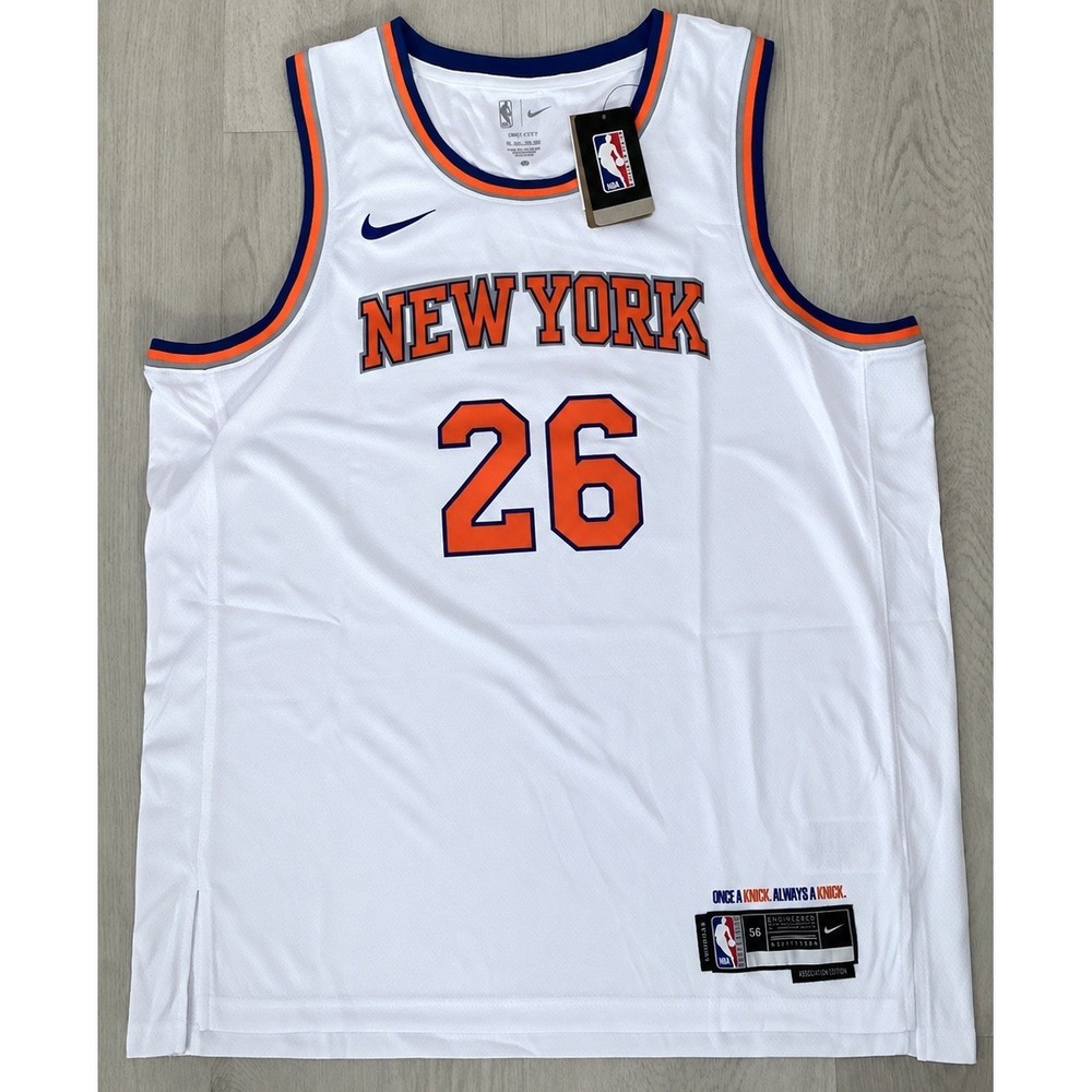 Custom Knicks Always #26 White 2026 Champions Size 56/ 2XL